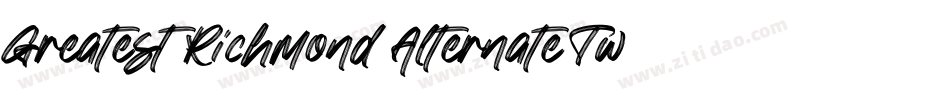 Greatest Richmond Alternate Two字体转换